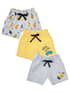 Mee Mee Shorts Pack Of 3 - Yellow & Light Grey Mel